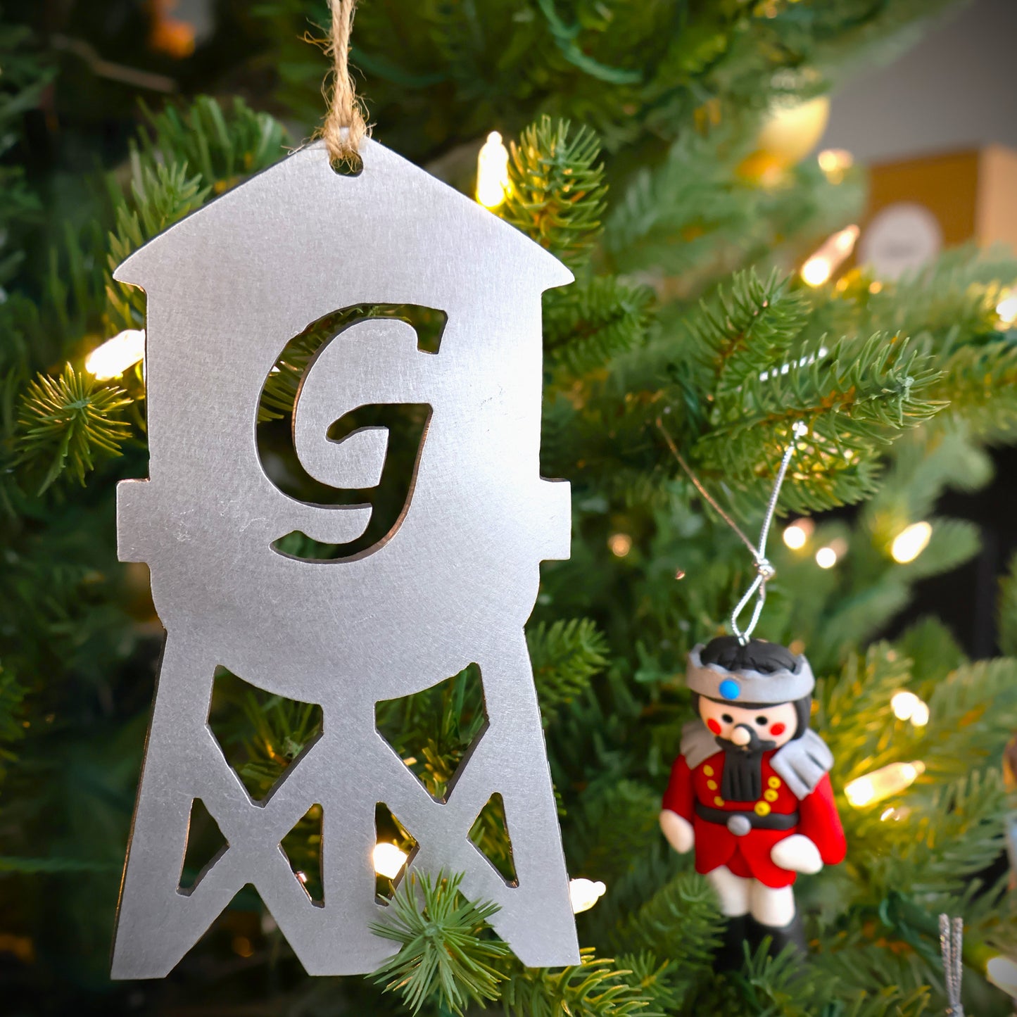 Gilbert Water Tower - Christmas Tree Ornament/Present Topper