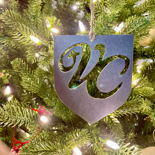 Valley Christian High School: Steel Christmas Tree Ornament/Present Topper