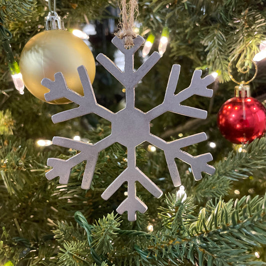 Steel Snowflake Christmas Tree Ornament/Present Topper