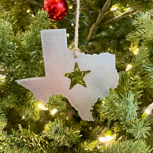 Texas Steel Christmas Tree Ornament/Present Topper